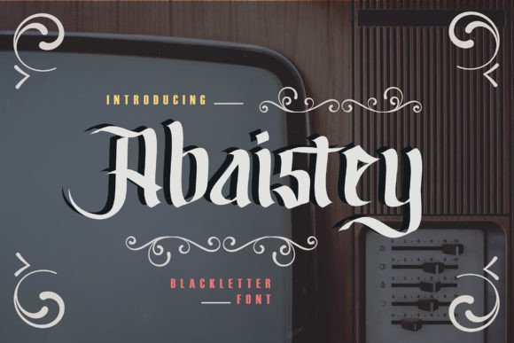 Abaistey: A Bold Blackletter Font for Editorial Design
