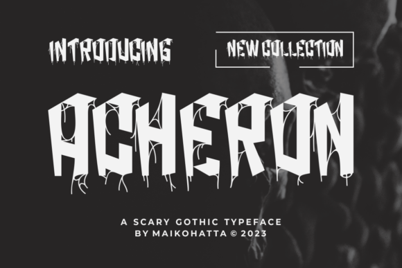 Acheron: A Modern Blackletter Font for Dark Craft Brands