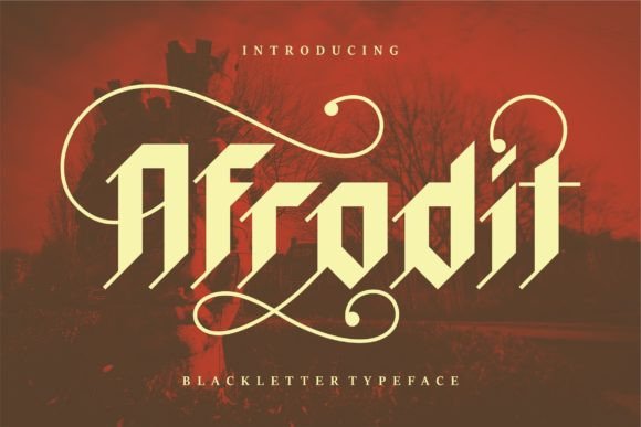 Afrodit: A Bold Blackletter Font for Strong Branding