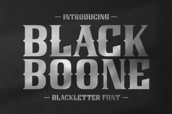Black Boone: A Bold Blackletter Font for Elegant Editorial Design
