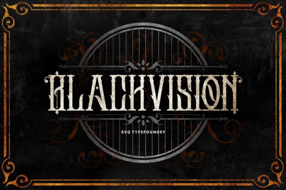 Black Vision: A Bold Blackletter Font for Makers