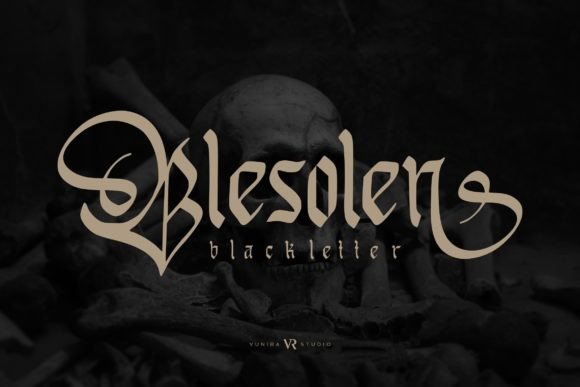Blesolen: A Modern Blackletter Font for Makers