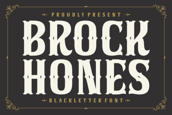 Brock Hones: A Blackletter Font for Editorial Design