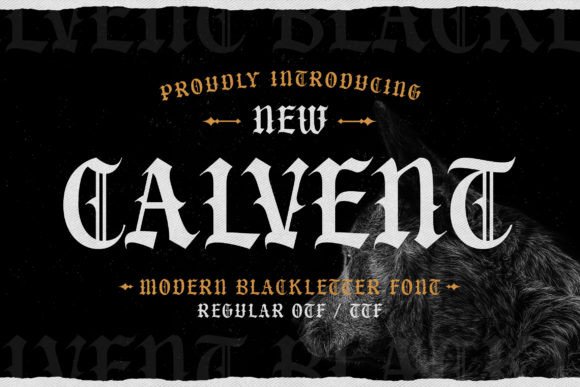 Calvent: A Modern Blackletter Font for Editorial Design