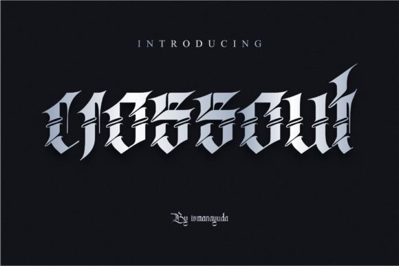 Crossout: A Bold Blackletter Font for Modern Editorial Design