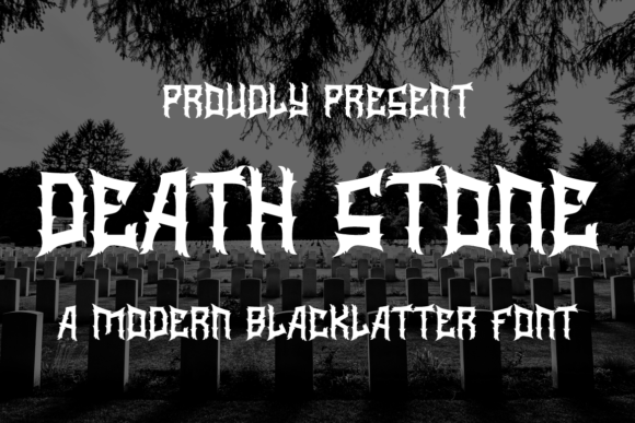 Death Stone: A Modern Blackletter Font for Editorial Impact