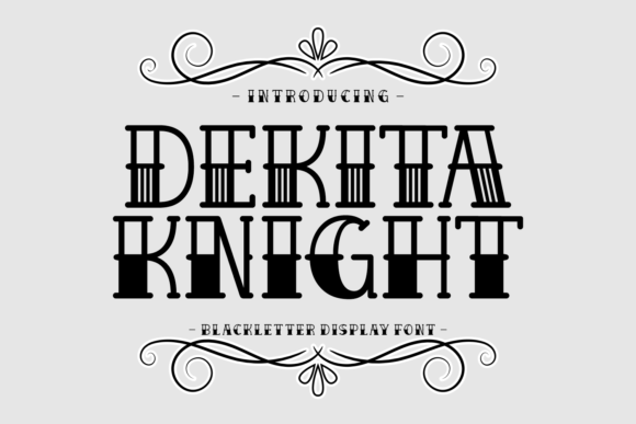 Dekita Knight: A Bold Blackletter Font for High-Impact Campaign Typography
