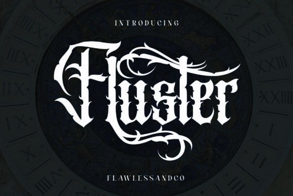 Fluster: A Premium Blackletter Font for Branding