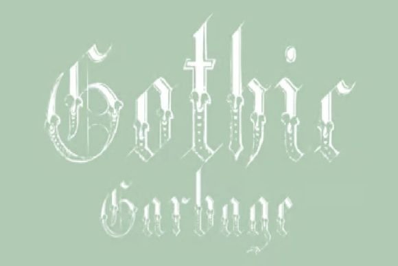 Gothic Garbage: A Grunge Blackletter Font for Crafters & Makers