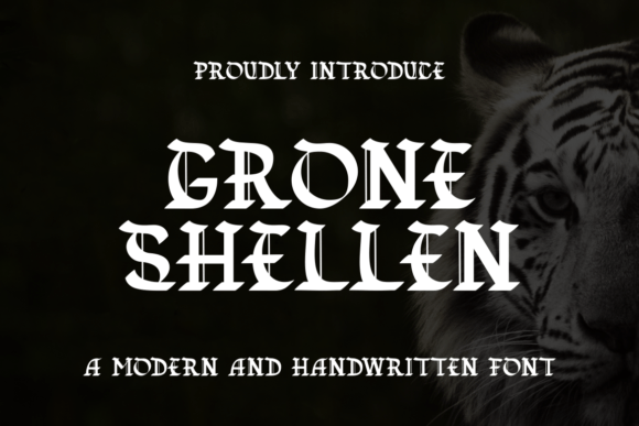 Grone Shellen: A Bold Blackletter Font for Crafters