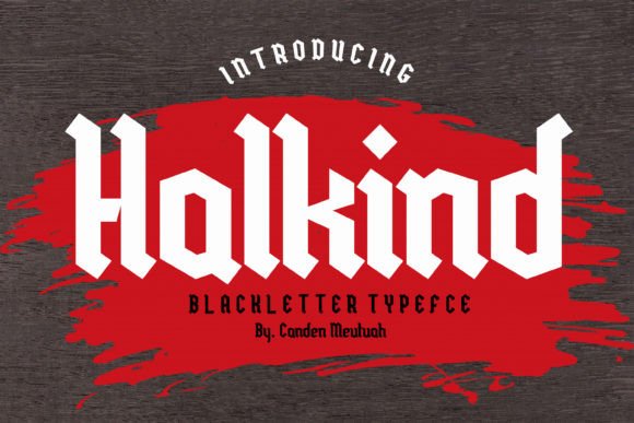 Halkind: A Luxurious Blackletter Font for Modern Web Design Projects