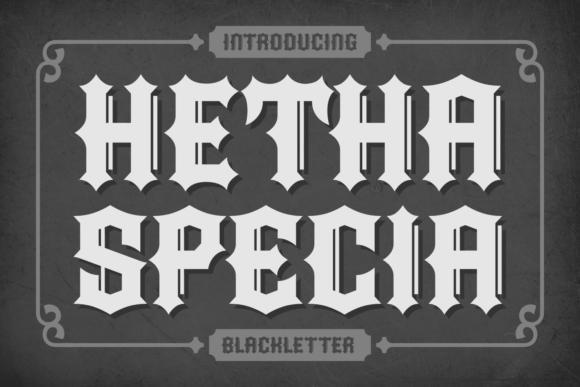 Hetha Specia: A Bold Blackletter Font for Striking Handmade Branding