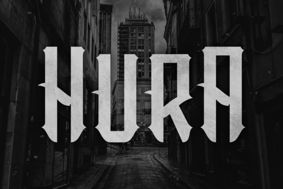 Hura: A Stylish Blackletter Font for Crafters and Makers