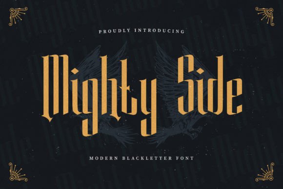 Mighty Side: A Modern Blackletter Font for Your Brand