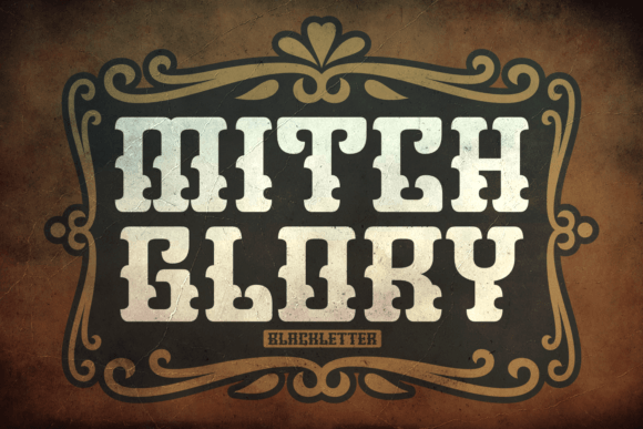 Mitch Glory: A Bold Blackletter Font for Striking Web Typography