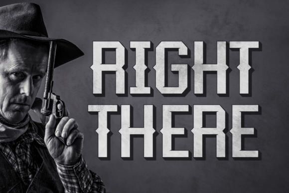 Right There: A Classy Blackletter Font for Modern Marketing Design