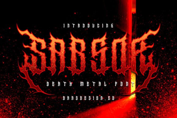 Sabsor: The Gothic Metal Blackletter Font for Bold Campaigns