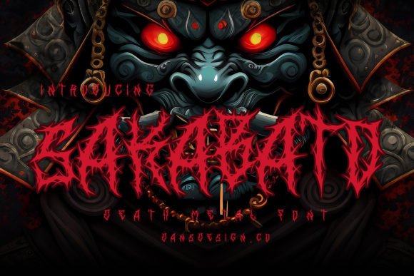 Sakabato: A Distinct Horror Metal Blackletter Font