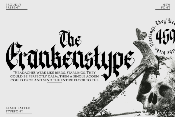 The Frankenstype: A Bold Blackletter Font for Makers