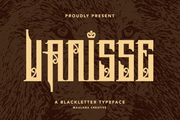 Vanisse: A Bold Blackletter Font for Marketing