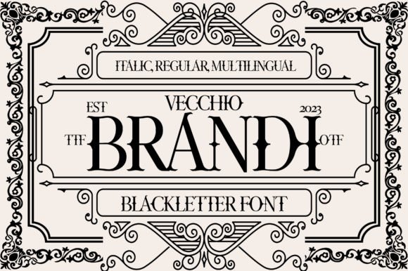 Vecchio Brandi: A Premium Blackletter Font for Web Design